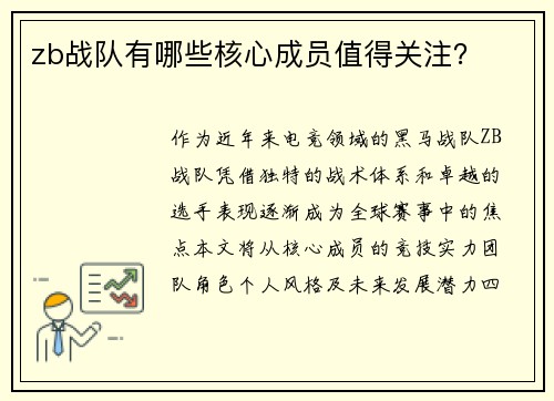 zb战队有哪些核心成员值得关注？